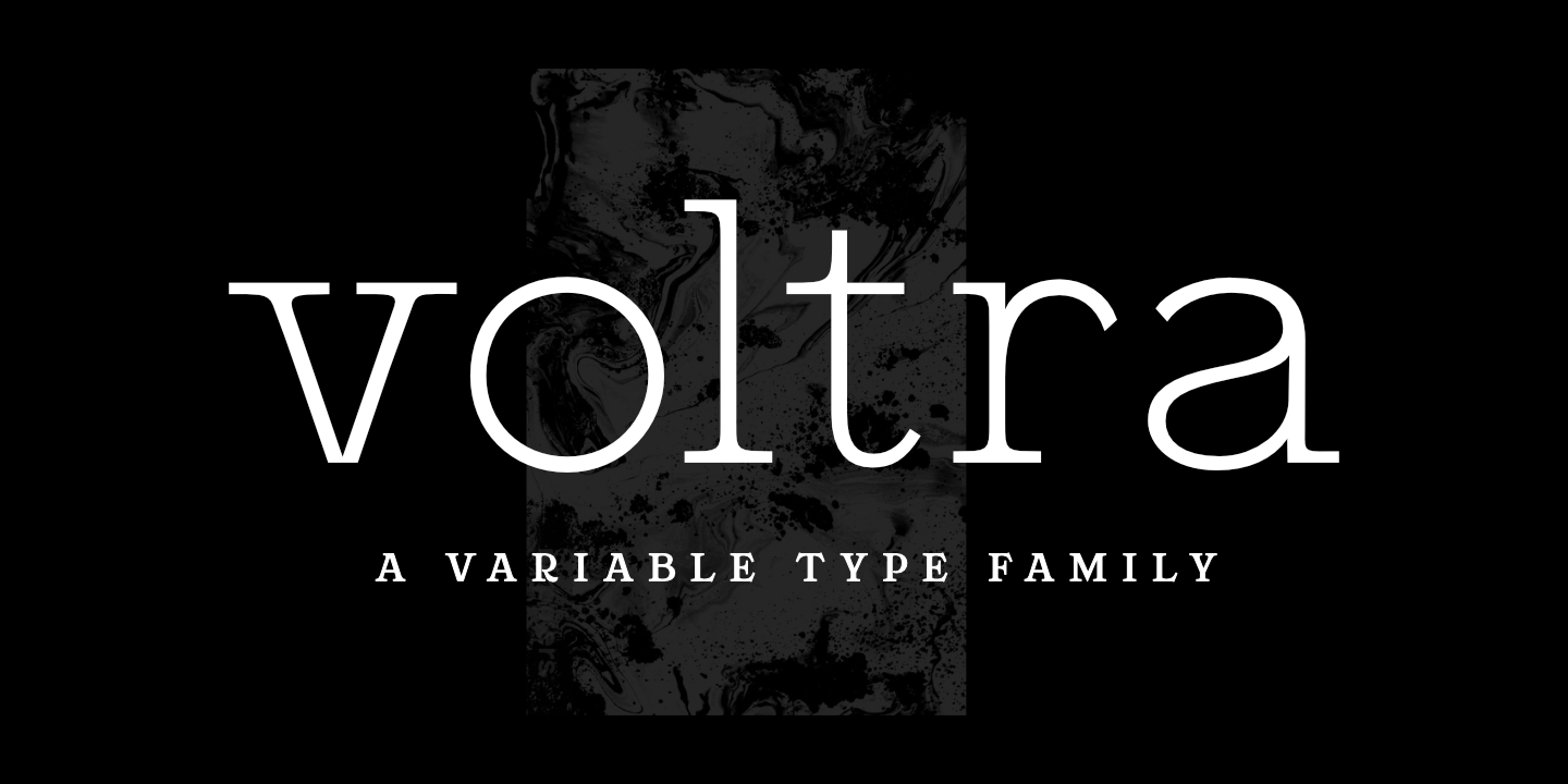 ZT Voltra Heavy Font preview
